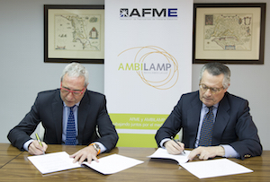 Francesc Acin, Presidente de AFME, y Benito RodrÌguez, Presidente de AMBILAMP