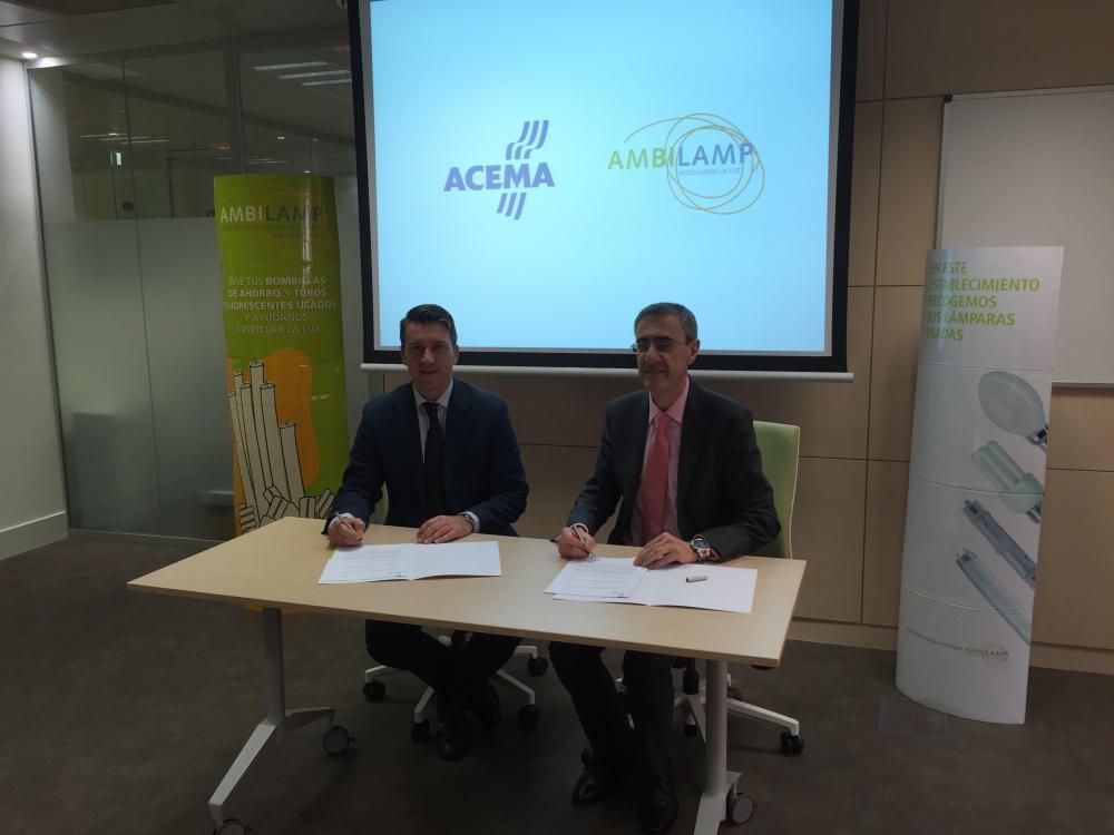 Firma de acuerdo entre AMBILAMP y ACEMA